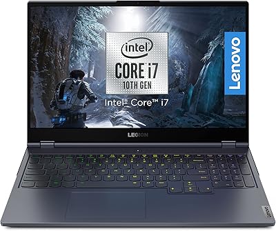 Laptop gaming Lenovo Legion 7, 15.6-inch screen, (FHD) 144 Hz, Intel Core i7-10875H, 16 GB of RAM, SSD 1 TB, Nvidia GeForce RTX2060, GDDR6 graphics card 6 GB, Windows 10, Gray, Arabic-English keyboard-[81yu0078AX].. DIAYTAR NIGERIA: Revolutionizing accessibility to quality products at budget-friendly prices across Nigeria.