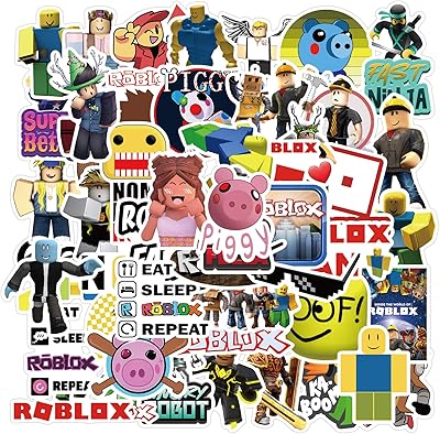 Roblox video game stickers | 50 pieces of laptop vinyl stickers, bumpers, skateboarding, water bottles, telephone, children's and adolescent stickers.. DIAYTAR NIGERIA combines affordability, variety, and convenience with nationwide delivery services.