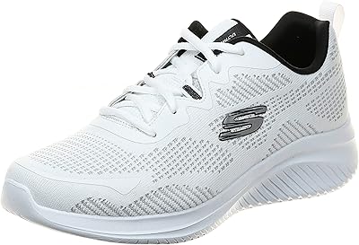 Ultra Flex 3.0 sports shoes for men, white and black, size 42 EU, black white.. DIAYTAR NIGERIA: Bringing affordable shopping solutions with a diverse product catalog delivered nationwide.