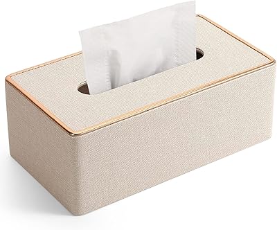 PU leather handkerchief box lid, rectangular tower box support for home office car decoration 9.84 "x 5.23" x 3.77 " - beige.. Transform how you shop with DIAYTAR NIGERIA's vast selection and budget-friendly delivery options.
