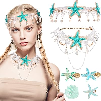 Sirène Costume Accessories 6 Pieces Star Costume Accessories Herk Hair Accessories Star Collar Star Colle.. Looking for a deal? DIAYTAR Nigeria has thousands waiting for you.