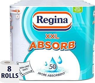 Regina XXL absorbent kitchen roll - 8 rolls | 600 extra large sheets | 2 thicknesses for increased absorption | 8 pieces (package of 1).. Discover endless shopping possibilities at DIAYTAR NIGERIA, with budget-friendly prices and reliable delivery.