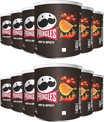 Pringles - spicy and spicy potato chips - crunchy snacks - package of 12 - 40 g each.. Experience the ultimate in shopping convenience with DIAYTAR NIGERIA's vast catalog and 5-8 day delivery.