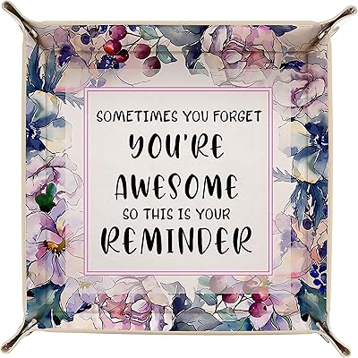 Sometimes you forget that you are great, so this is your recall gift Inspirational Quote Valet tray leather for women retirement gift gift gifts (brilliant recall set).. Shop with purpose at DIAYTAR NIGERIA, where your money goes further and delivery is always prompt.