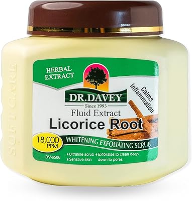 Whitishing scrub for the body and face at the licorice root - for all skin types - sensitive skins - ultra soft - exfolie to clean the pores in depth - (550 grams).. Unlock access to a wide range of products with DIAYTAR NIGERIA's affordable e-commerce platform.