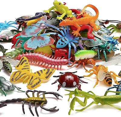 Set of 73 false plastic insects, realistic insect toy for children, toy of colorful insects matching for toddlers, educational party on the theme of insects, Halloween gift.. The future of Nigerian shopping is here — DIAYTAR Nigeria.