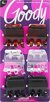 Goody 1942206 Classic semi-close tongs, matching colors, 6 pieces.. DIAYTAR NIGERIA delivers what you want at prices you'll love, all within 5-8 days nationwide.