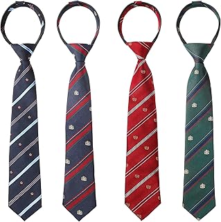 4 pieces tie for children for boys tie with adjustable zipper pre-rissue for young people and children for weddings and graduation is suitable for 6-12 year olds.. DIAYTAR NIGERIA: Where shopping is easy, prices are low, and delivery is just days away.