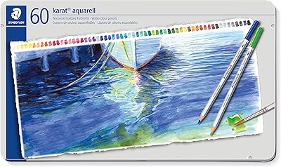 Professional watercolor pencils Staedtler Carat Watercolor 125 - Assorted colors (Lot of 60).. Fast, easy, and affordable — that’s shopping the DIAYTAR Nigeria way.