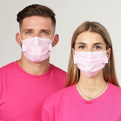 Yamak disposable mask for adults and adolescents, disposable dusty and breathable oral mask with 4 layers, 30 pieces/box, pink, pink.. Need it fast? Need it cheap? Choose DIAYTAR Nigeria.