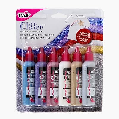 Tulip metallic fabric paint Dimensions 17581 pack of 6 (glitter).. DIAYTAR NIGERIA puts thousands of products at your fingertips with affordable prices and delivery within a week.