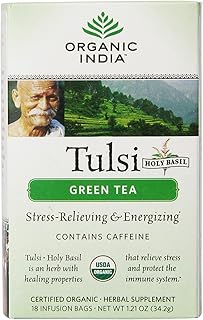 Organic Indian Tulsian Green Tea - 18 sachets.. Discover endless shopping possibilities at DIAYTAR NIGERIA, with budget-friendly prices and reliable delivery.