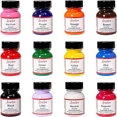 Inglis acrylic paint set for beginners 12 vinyl and leather sneakers 1 oz.. DIAYTAR NIGERIA makes quality accessible to all with our affordable prices and quick delivery service.
