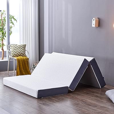 Inofia Tri Fold Mattress in Simple Gel Shape Flee, folding mattress for 15 cm guest with washable cover, foldable in three, space-saving, bed chair, bed in a box, 100-night home test (90x190x15cm).. DIAYTAR NIGERIA: Where affordability meets variety in Nigeria's most comprehensive online marketplace.