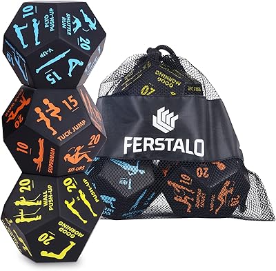 Dice of fitness and cardio exercises at home, 12 dice of lateral action, game of fun educational gymnastics for fitness and exercises lessons, with exercise book (3 pieces).. Shop with confidence at DIAYTAR NIGERIA, enjoying competitive prices and delivery within 8 days.