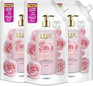 Refills of liquid cleaner for lux, fragrant and antibacterial hands - Sweet pink, 3 x 1000 ml.. DIAYTAR NIGERIA transforms desires into deliveries with our affordable prices and dependable shipping.