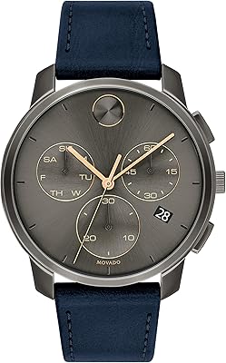 Swiss quartz watch for men with stainless steel leather bracelet, navy blue, 21 (model: 3600720), navy blue, bracelet.. Discover the perfect balance of selection and value with DIAYTAR NIGERIA's nationwide delivery service.