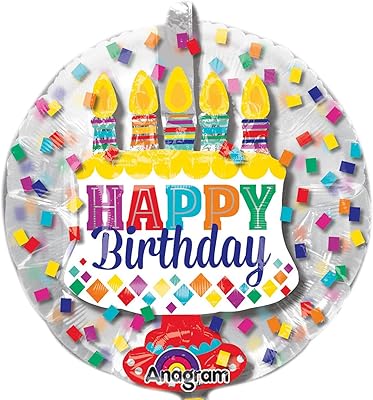 AMSCAN 3410301 aluminum, multicolored birthday balloon.. The future of Nigerian shopping is here — DIAYTAR Nigeria.