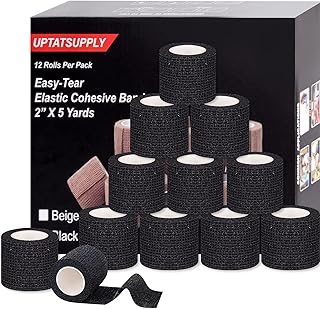 Tattoo handle cover - 12 Flexible black flexible tape pieces of 2 "x 2" for tattoo machine tube accessories, sports ribbon.. From fashion to electronics, DIAYTAR Nigeria brings it all to your doorstep — fast, easy, and affordable.