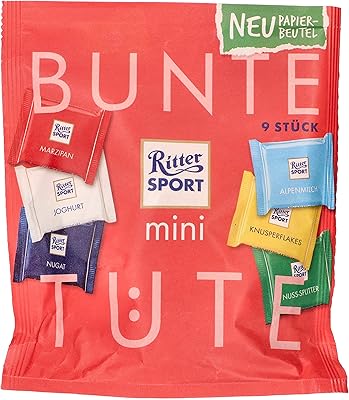 Ritter sport mini mix chocolate bag 150 grams.. Experience budget-friendly shopping at DIAYTAR NIGERIA, Nigeria's premier online marketplace with quick delivery.
