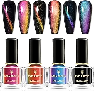 Born Pretty Kit Magnetic Nail Varnish 3D Chat Chat 3 Colors with black magnetic stick 6 ml 4 bottles.. DIAYTAR NIGERIA redefines convenience with our diverse marketplace and affordable nationwide shipping.