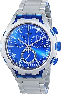Men's watch with blue dial and stainless steel bracelet.. Discover why DIAYTAR NIGERIA is the smart shopper's choice for affordable products delivered nationwide.