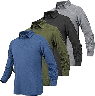Long sleeve polo shirts for men, evacuating moisture, fast drying, golf polo shirts long for men for men.. Shop with confidence on DIAYTAR Nigeria — quality products and timely delivery.
