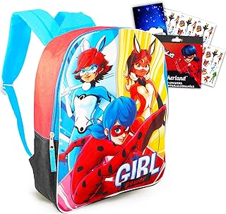 Awesome Ladybug - bundle backpack set with a superb 15 -inch school bag with temporary superhero tattoos, stickers and more (Awesome Ladybug school supplies).. Shop from anywhere in Nigeria and receive your DIAYTAR purchases at affordable prices within a week.