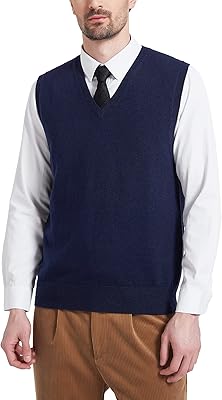 Wool and cashmere man sweater mixed, casual cut, sleeveless and v -collar.. Affordable shopping made easy on DIAYTAR Nigeria, with fast delivery from 5 to 8 days.