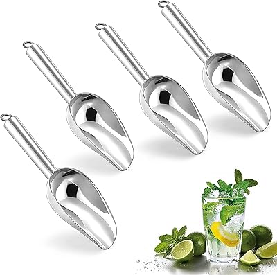 Herogo 3oz mini ice spoon batch 2, small stainless steel spoon for candy/flour/beans/animal food/ice cubes, utility tables in metal for kitchen wedding feast, washable in the dishwasher and robust.. Need it fast? DIAYTAR Nigeria ships in just 5 to 8 days nationwide.