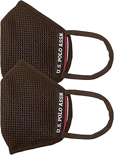 Cotton masks for men US Polo (set of 2) (Usmak0002_black_op).. DIAYTAR NIGERIA combines the largest product selection with affordable prices and reliable delivery.