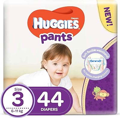 Active pants Huggies layers - size 3, 6-11 kg, 44 pieces.. DIAYTAR NIGERIA: Making quality accessible to all Nigerians with affordable prices and quick delivery.