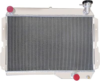 Kamasha engine radiator compatible with Toyota Land Cruiser 6 60 FJ60 2F petrol 1981-90, 3 rows entirely in aluminum.. Your complete shopping solution, DIAYTAR NIGERIA delivers variety and value within the week.