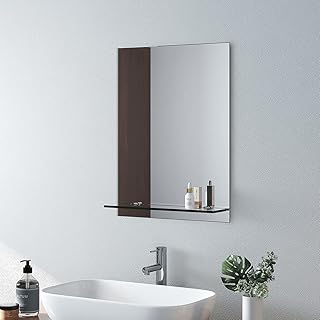 AMKI bathroom mirror with shelf wall mirrors 450.. Experience shopping freedom with DIAYTAR NIGERIA's vast selection and dependable nationwide shipping.