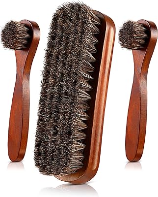 Set of brushes to wax leather shoes and horsehair, cleaning and polishing tools of shoes, 3 pieces.. Thousands of choices. Zero hassle. All thanks to DIAYTAR Nigeria.