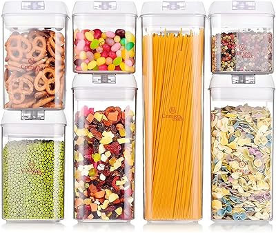 Set of 7 hermetic kitchen storage bins Crimsonmark, BPA -free kitchen storage containers - perfect for cereals, flour or sugar.. Shop with purpose at DIAYTAR NIGERIA and discover a world of products at budget-friendly prices.