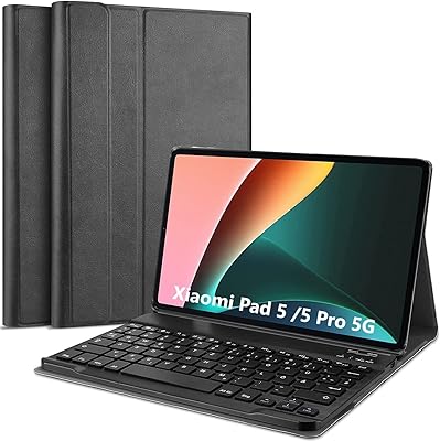 Coque for Mi Pad 5/Mi Pad 5 Pro with keyboard, Mi Pad 5/Mi Pad 5 Pro 11 inch with Stylo holder, Bluetooth keyboard cover for Mi Pad 5/Mi Pad 5 Pad 5g 11 inch (Black).. Your trusted marketplace, DIAYTAR NIGERIA offers comprehensive selection with budget-friendly delivery.
