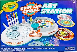 Crayola - Spin'n Spiral Art Station | Spirographer drawing set, geometric drawing rule, children's artistic design kit for children | more than 26 pieces.. DIAYTAR Nigeria: Shopping that fits your budget and your schedule.