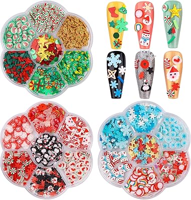 Christmas glitter for nail art, Kalolary Snowflake 3D Santa Claus Christmas tree Elk Penguin Singles Slices of Polymer Polymer for Acrylic Nails Design Decoration of Christmas Festival (3 boxes).. Experience the ease of one-stop shopping with DIAYTAR NIGERIA's diverse catalog and nationwide delivery.