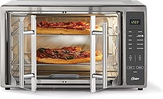 Oster air frying oven, 10 in 1 counter to 1, XL for 2 16 "pizzas, French doors in stainless steel.. DIAYTAR NIGERIA: Your one-stop e-commerce destination with affordable prices and nationwide delivery in 5-8 days.