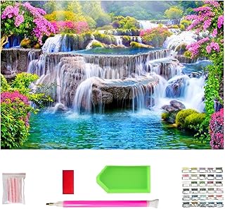 Large diamond paint kit for beginners, complete 5D round diamond art kit for adults, arts and manual work, image of precious stones 70 x 40 cm for house wall decoration... DIAYTAR NIGERIA delivers on our promise of variety, affordability, and prompt nationwide shipping.