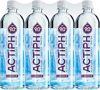 Bottle of alkaline ionized water ACTIPH pH9+, pack of 12, 1 liter.. DIAYTAR NIGERIA delivers happiness in 5-8 days with our affordable and diverse product range.