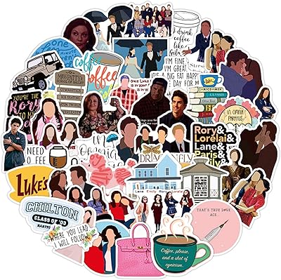 Gilmore Girls Gilmore Stickers for Hydro Flask, 50 pieces of vinyl stickers for laptop, water bottle, bicycle, guitar, luggage, mobile, computer, skateboard (Gilmore Girls).. Shop with purpose at DIAYTAR NIGERIA and discover a world of products at budget-friendly prices.