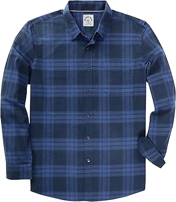 Men's flannel shirt, hot cotton checkered shirt, relaxed cutting shirt, long sleeve shirt with pocket.. DIAYTAR NIGERIA: Where affordability meets variety, with thousands of products delivered in less than 8 days.