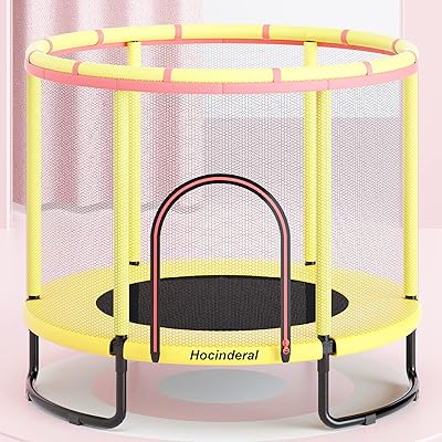 Mini trampoline hosi advanced for children, 5 feet (yellow).. Shop with purpose at DIAYTAR NIGERIA, where your money goes further and delivery is always prompt.
