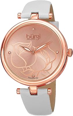 Burgi watch for women with a dial decorated with diamonds and engraved in shape.. Your everyday shopping destination, DIAYTAR NIGERIA offers unbeatable value with quick delivery times.