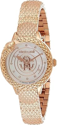 Women's stainless steel watch with three mother -of -pearl needles, pink/white gold, RV2L052M0081 model, pink gold/white mother -of -pearl, bracelet.. DIAYTAR NIGERIA brings the market to your screen with thousands of affordable products delivered to your door.