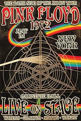 Pink Floyd Carnegie Hall poster - 11 x 17 - Mate premium poster printed by Inkvo.. Your budget-friendly online marketplace, DIAYTAR NIGERIA delivers a world of products in just 5-8 days.