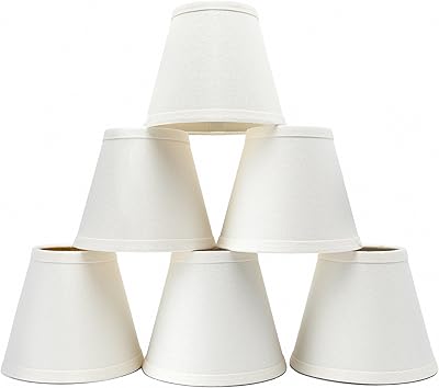 Set of 6 mini lampshades 3 "x 6" x 5 "white linen with pliers.. Your budget-friendly online marketplace, DIAYTAR NIGERIA delivers a world of products in just 5-8 days.