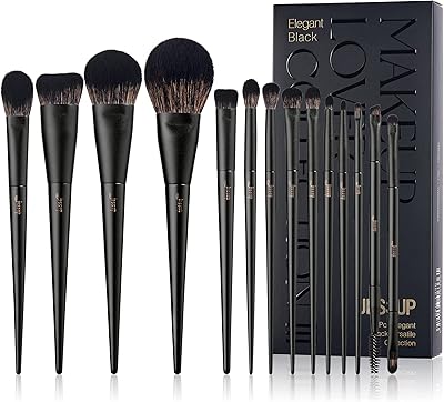 Set of Jessup makeup brushes 14 Pieces black kabuki brushes for foundation, eyeshadow, outline, corrector, powder, eyeliner and brush to blur the t336 eyebrows.. Experience the ease of modern shopping with DIAYTAR NIGERIA's diverse marketplace delivered promptly.